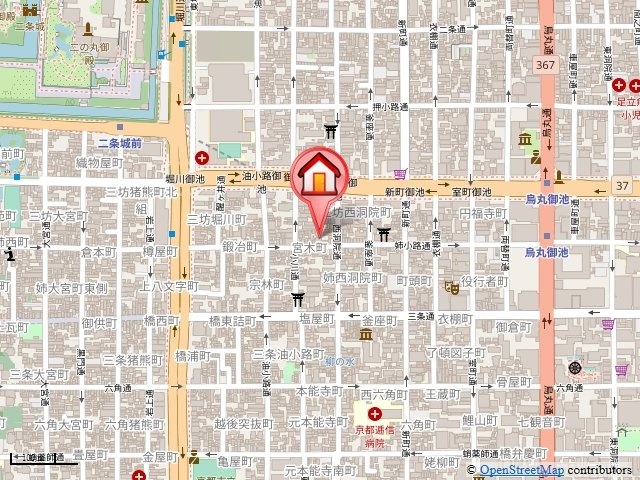ブローニュ姉小路の地図