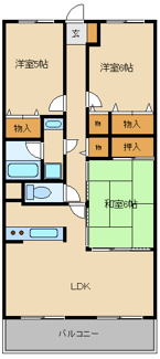 【間取り】 | ベルデュール鷺沼