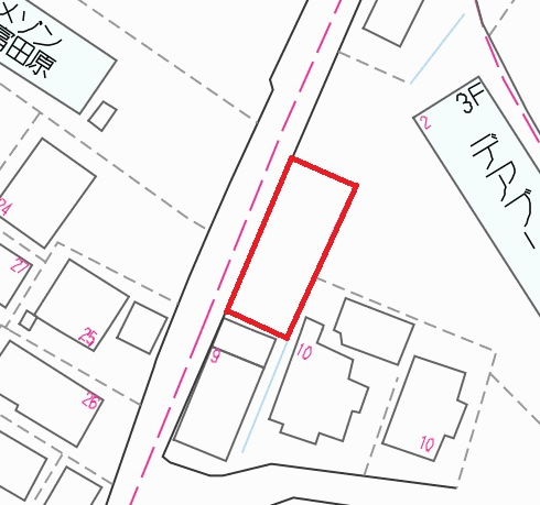 富田原　売土地の土地図