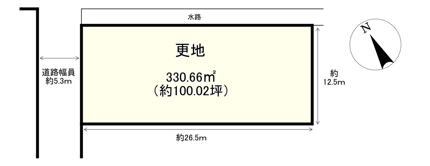 野洲市六条　売土地の土地図