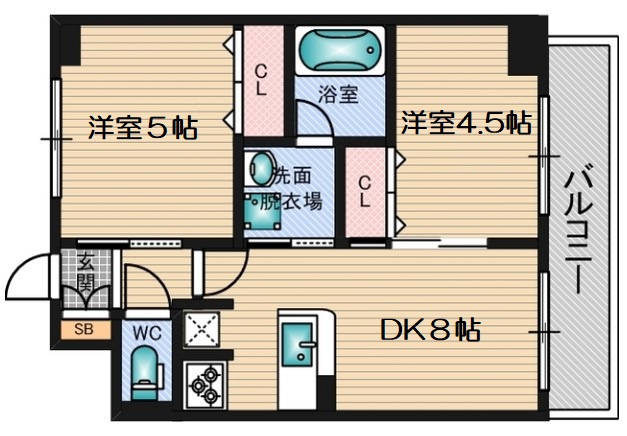 【間取り】 | エステムコート新大阪Ⅸグランブライト