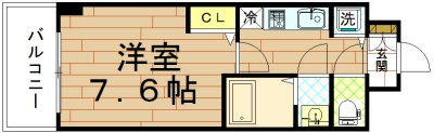 プレサンス京都五条天使突抜の間取り
