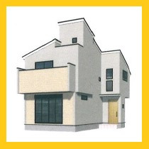 【外観パース】 | １号棟外観パース