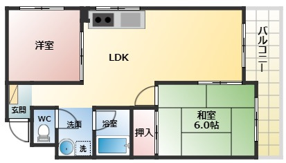 【間取り】 | 勝山ビューハイツ