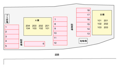 【区画図】 | サンリットスクエアＡ | サンリットスクエアA棟　202号室　2018年10月13日撮影