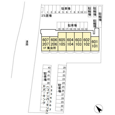 グラース（ＧＲＡＣＥ）の区画図