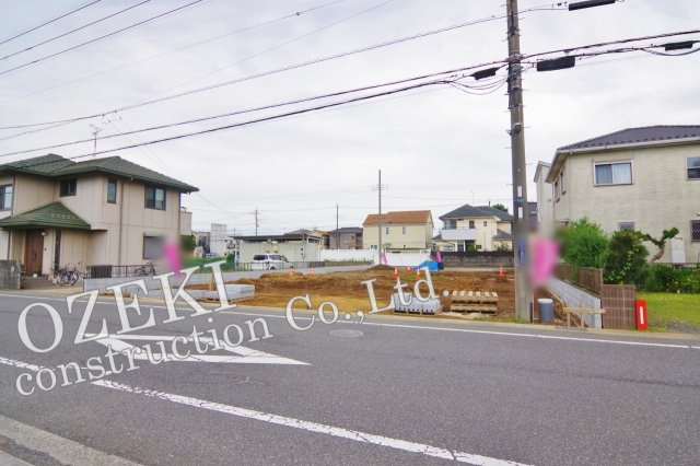 越谷市東越谷新築6棟現場　耐震等級3のIDS工法の外観