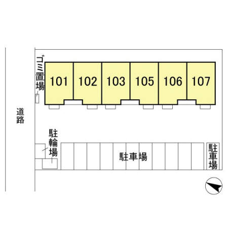 ファミール春日の区画図