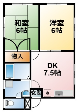 カネオカマンションの間取り