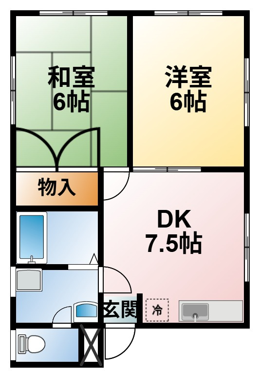 カネオカマンションの間取り