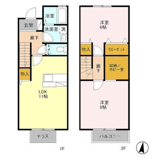 【間取り】 | パティオス薬園台 東