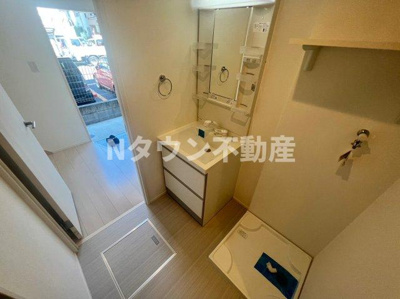 【洗面所】 | ハーモニーテラス今池南 | 脱衣スペースもあります