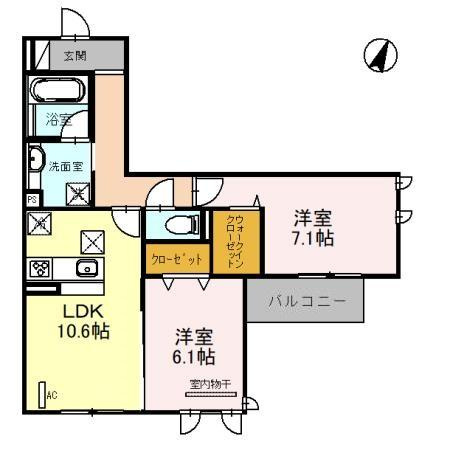 【間取り】 | ラポール岡本