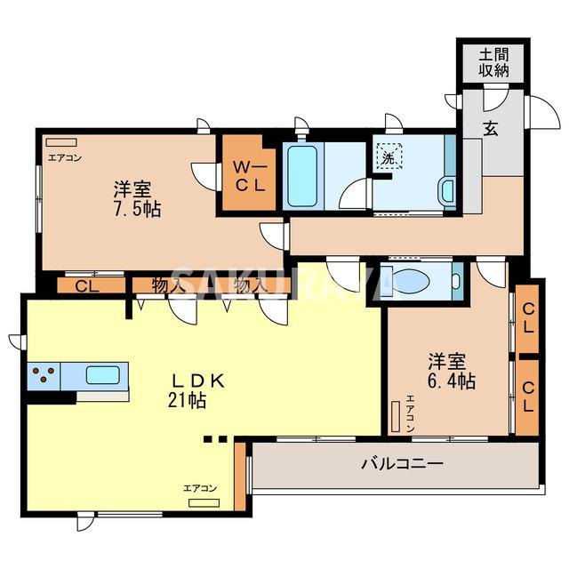 マストライフ足利の間取り
