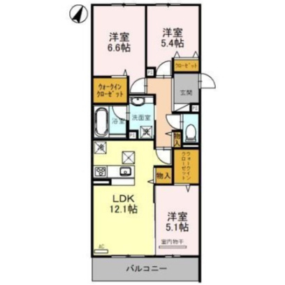 【間取り】 | ラポール岡本