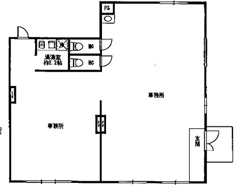 アゼリア店舗・事務所の間取り