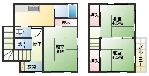 西馬橋2丁目戸建の間取り