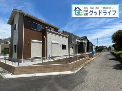 【前面道路含む現地写真】 | 上里町金久保　新築住宅　全8棟　8号棟 | 上里町金久保　新築分譲住宅　外観写真