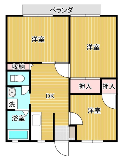 【間取り】 | ガーデンHanaⅠ