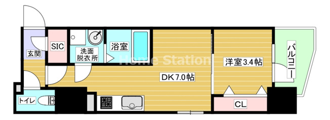 【間取り】 | エスリードレジデンス大阪福島フロント