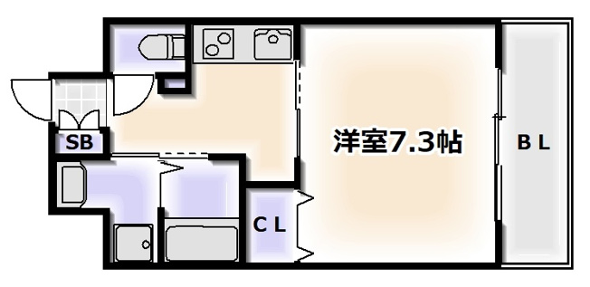 【間取り】 | サンプラザ浪速