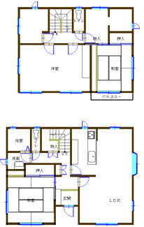 【間取り】 | 高鈴町５丁目一戸建
