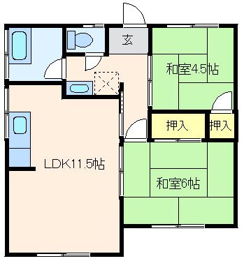安永アパートの間取り