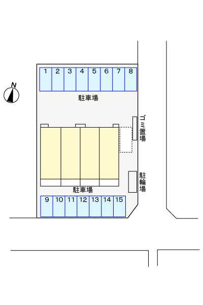 グリーンパーク　　　刈谷市の賃貸ならクラスホーム刈谷店の駐車場|同物件の別部屋になります。