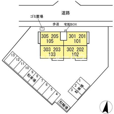 スリジエ水戸の区画図