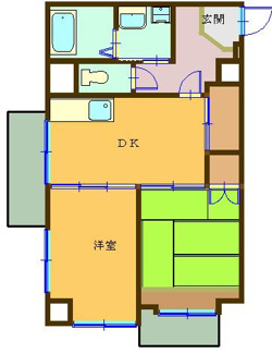 【間取り】 | 御幸ビル