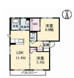 【間取り】 | トワ アムール　E