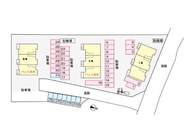 インフィニティ　Ⅱの区画図