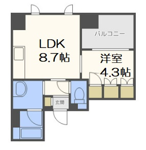 【間取り】 | アーデンタワー北堀江