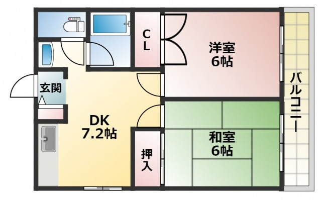 コーポ井上の間取り