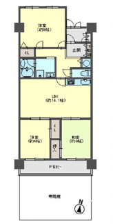 【間取り】 | 日興千里丘スカイマンションA棟
