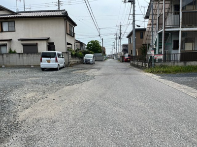 【前面道路含む現地写真】 | 太田市新井町　売地