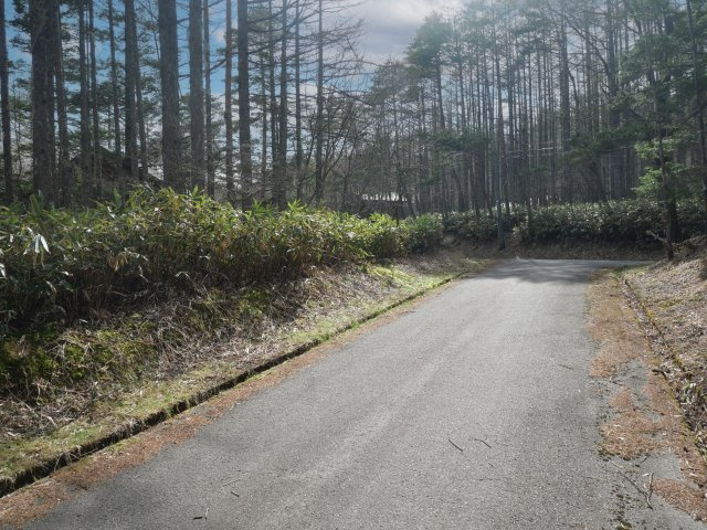 開田高原保健休養地②の前面道路含む現地写真