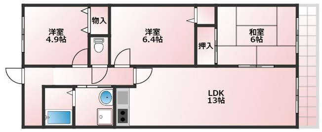 【間取り】 | アペルⅡ