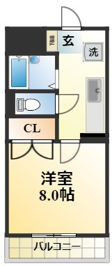 オーク長岡天神（岡本）の間取り