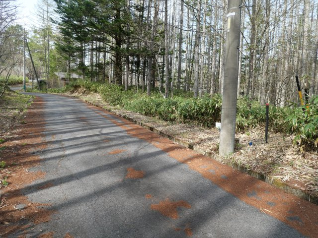 開田高原保健休養地⑥の前面道路含む現地写真