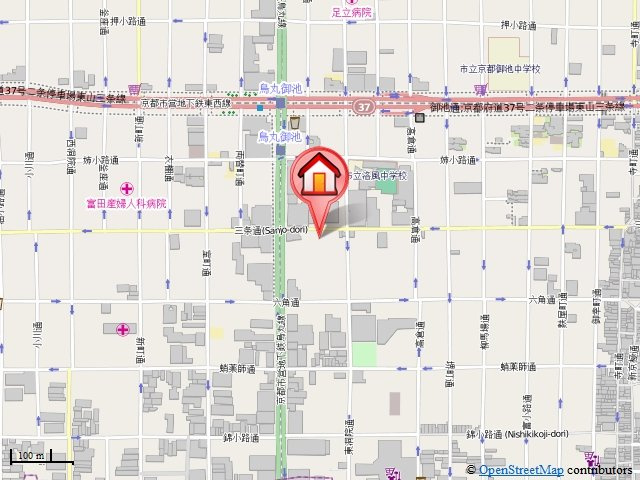 烏丸アネックスⅡの地図