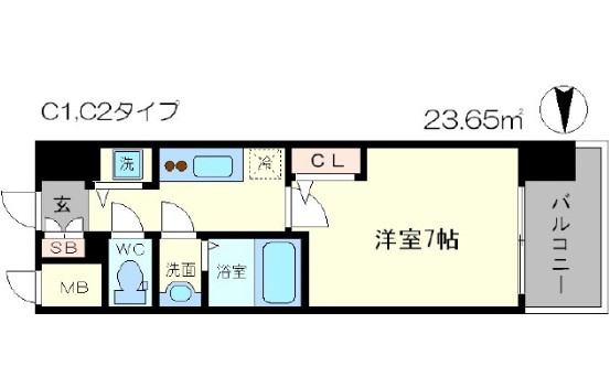 【間取り】 | エスリード松屋町SOUTH
