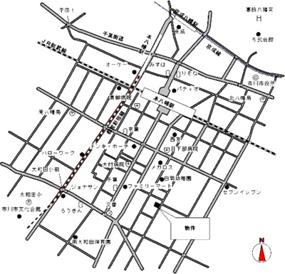 【地図】 | 南八幡ハイツ