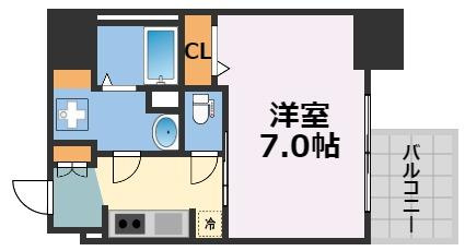 S-RESIDENCE難波大国町Deuxの間取り