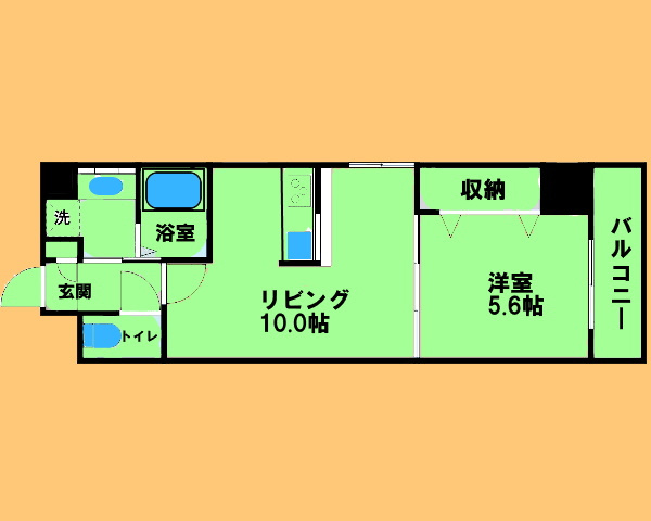 BLASTO Residenceの間取り|間取り反転タイプ

