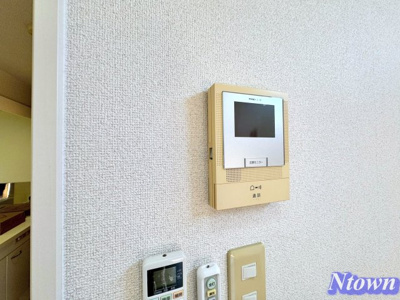 【セキュリティ】 | 寿キャッスル栄生 | モニター付きです。