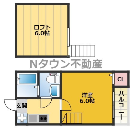 【間取り】 | 寿キャッスル栄生 | 間取りです
