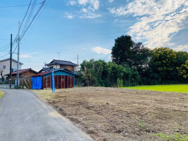 建築条件なし 売地98坪　川越市山田の外観