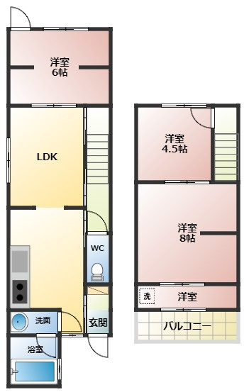 【間取り】 | 玉手町戸建