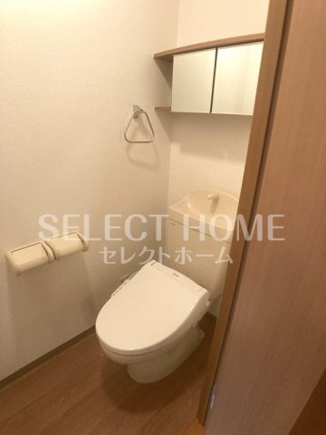 【トイレ】 | サンハイム・河口 | 落ち着いた色調のトイレです